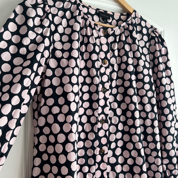 Who What Wear Polka Dot Shift Dress - Picture 3 of 6